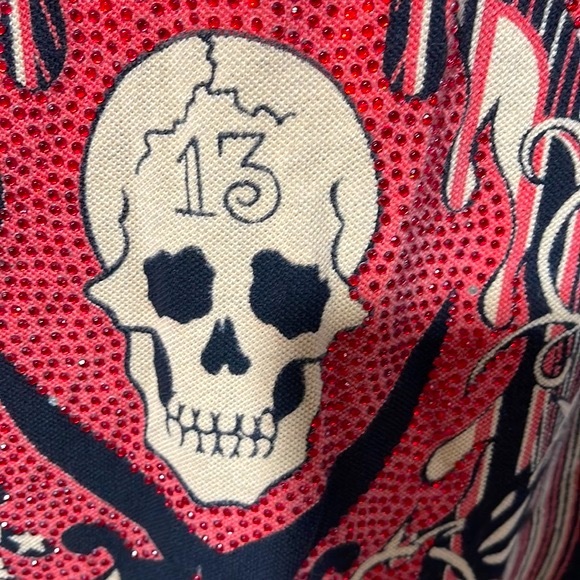 VINTAGE ED HARDY POLO SHIRT XL - Picture 10 of 12